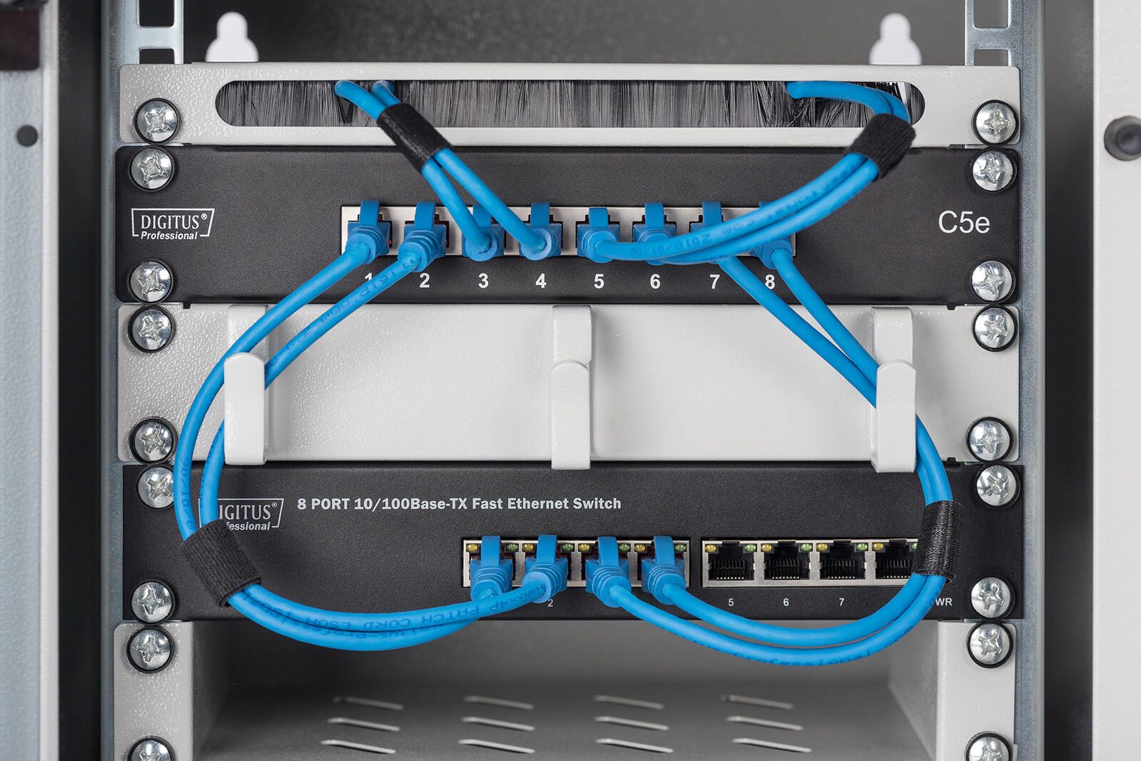 Digitus Fachboden 10'-Schränke festeinbau 1HE RAL7035 grau (DN-10 TRAY-1)