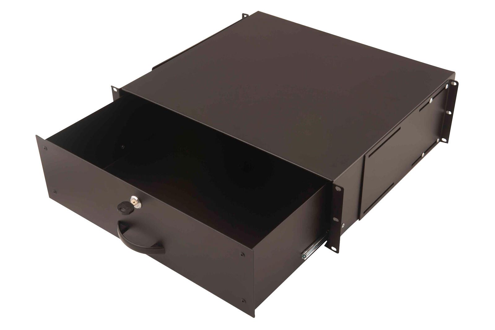 Digitus 19' Serverschrank Schublade für Tastaturen & Dokumente 3HE RAL9005 schwarz (DN-19 KEY-3U-SW)