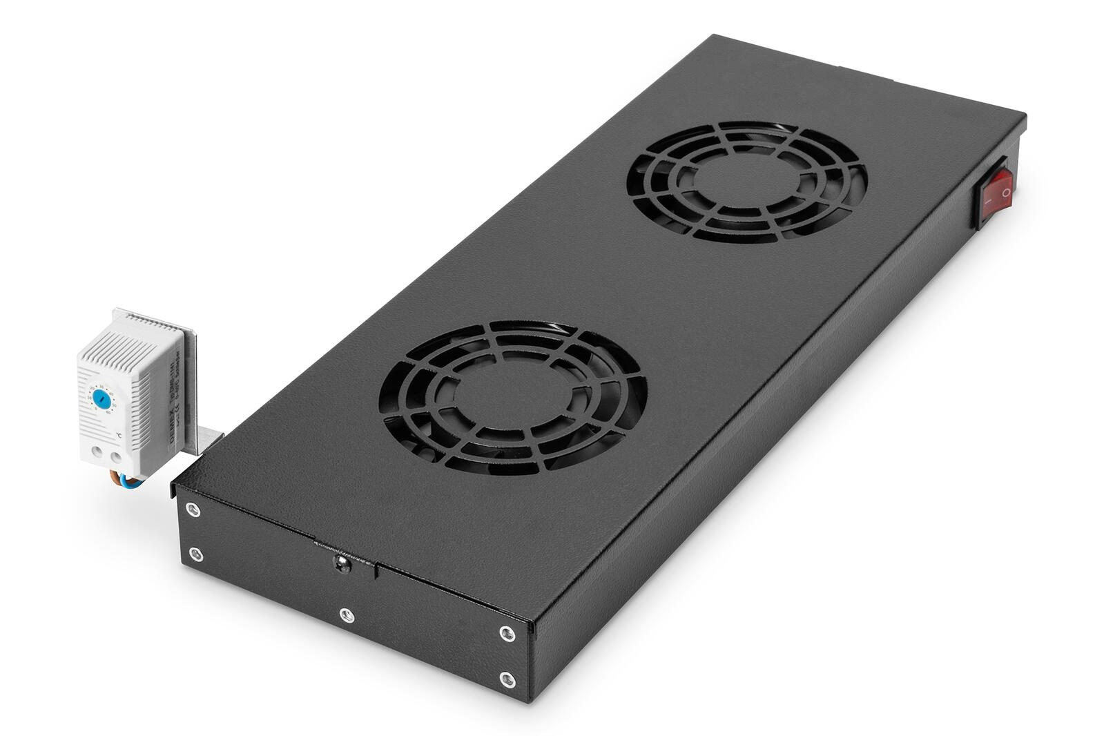 Digitus Lüftermodule für 19'-Schränke 2 Lüfter RAL9005 schwarz