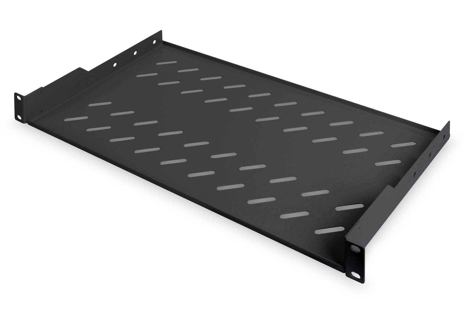 Digitus Fachboden 19'-Schränke festeinbau ab 400mm Tiefe bis 15kg 1HE RAL9005 schwarz (DN-19 TRAY-1-SW)