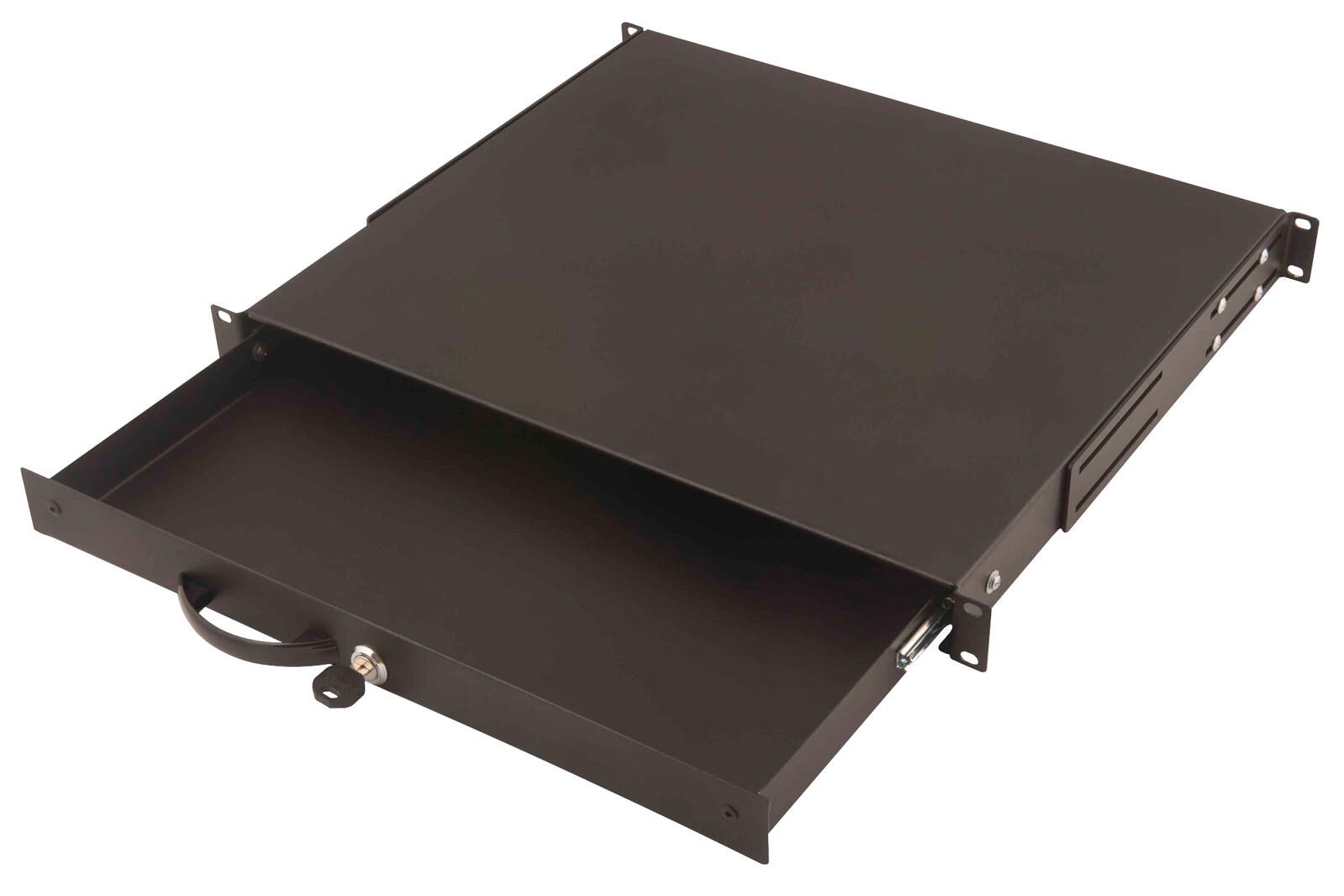 Digitus 19' Serverschrank Schublade für Tastaturen & Dokumente 1HE RAL9005 schwarz (DN-19 KEY-1U-SW)