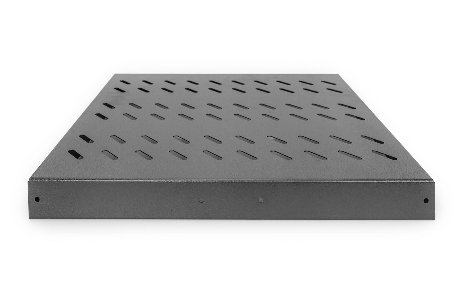 Digitus Fachboden 19'-Schränke ausziehbar ab 600mm Tiefe bis 25kg 1HE RAL9005 schwarz