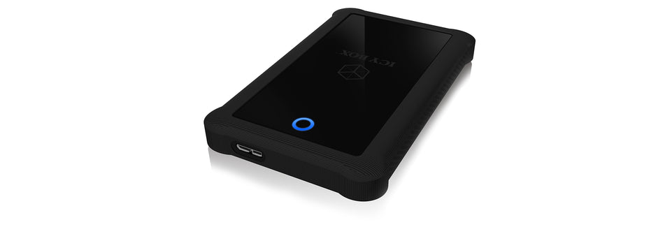 Geh. IcyBox USB 3.0  2,5" SATA3 HDD/SSD -> PC/MAC Silikon sw ret