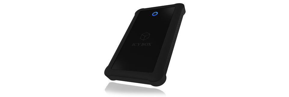 Geh. IcyBox USB 3.0  2,5" SATA3 HDD/SSD -> PC/MAC Silikon sw ret