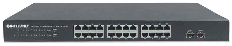 INTELLINET Switch 24x GE Rackmount 2x SFP