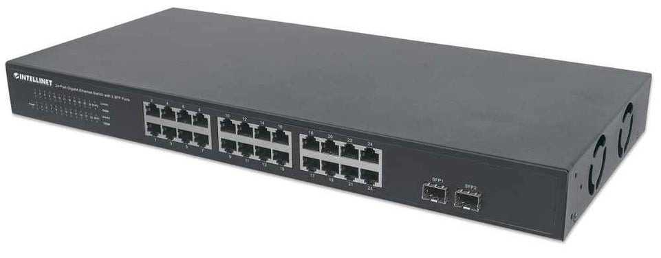 INTELLINET Switch 24x GE Rackmount 2x SFP