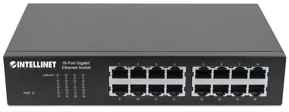 INTELLINET Switch 16x GE Desktop/Rackmount