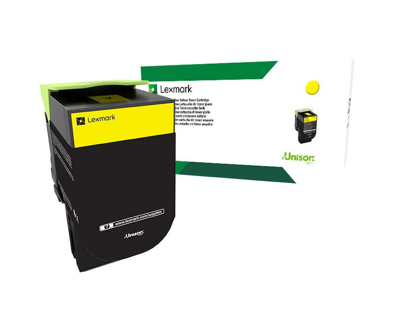 Lexmark Original 802Y Toner gelb 1.000 Seiten (80C20Y0) für CX310n/dn, CX410e/de/dte, CX510de/the/dhe