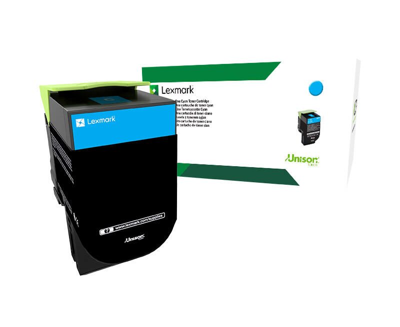 Lexmark Original 802SC Toner cyan 2.000 Seiten (80C2SC0) für CX310n/dn, CX410e/de/dte, CX510de/dhe/dthe