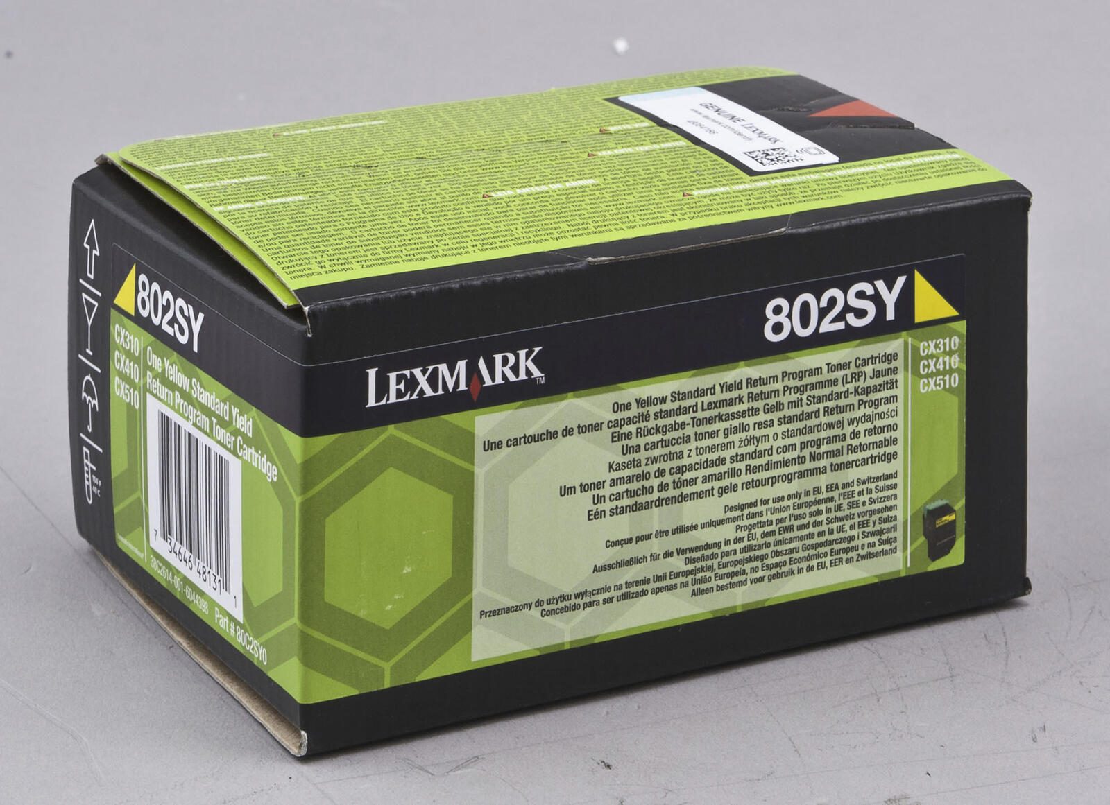 Lexmark Original 802SY Toner gelb 2.000 Seiten (80C2SY0) fürCX310n/dn, CX410e/de/dte, CX510de/dhe/dthe