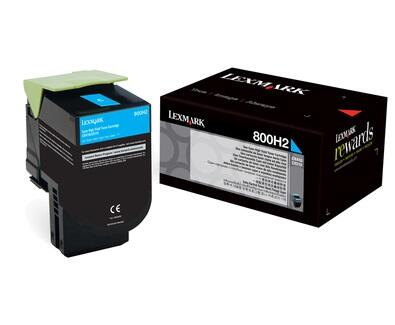 Lexmark Original Toner Standard Variante - CX410 cyan 3.000 Seiten (80C0H20)