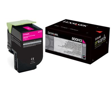 Lexmark Original Toner Standard Variante - CX410 magenta 3.000 Seiten (80C0H30)
