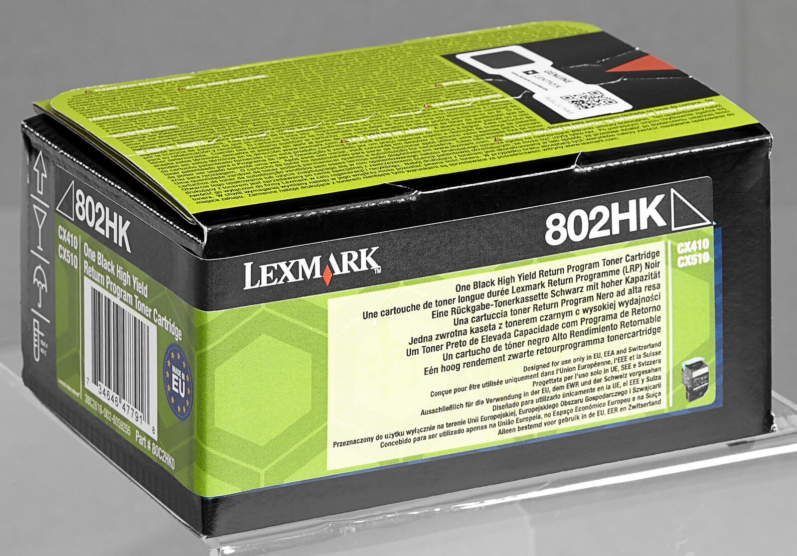 Lexmark Original 802HK Toner schwarz 4.000 Seiten (80C2HK0) für CX410e/de/dte, CX510de/dhe/dthe