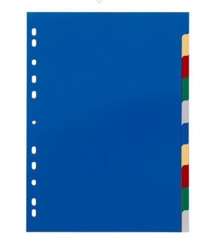DURABLE Ordnerregister Vollformat blanko 10-teilig