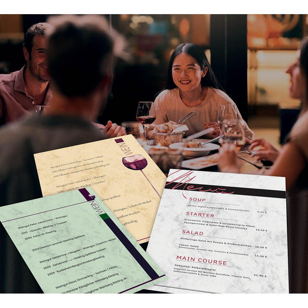 sigel Motivpapier Marmor grau DIN A4 90 g/qm - 100 Blatt