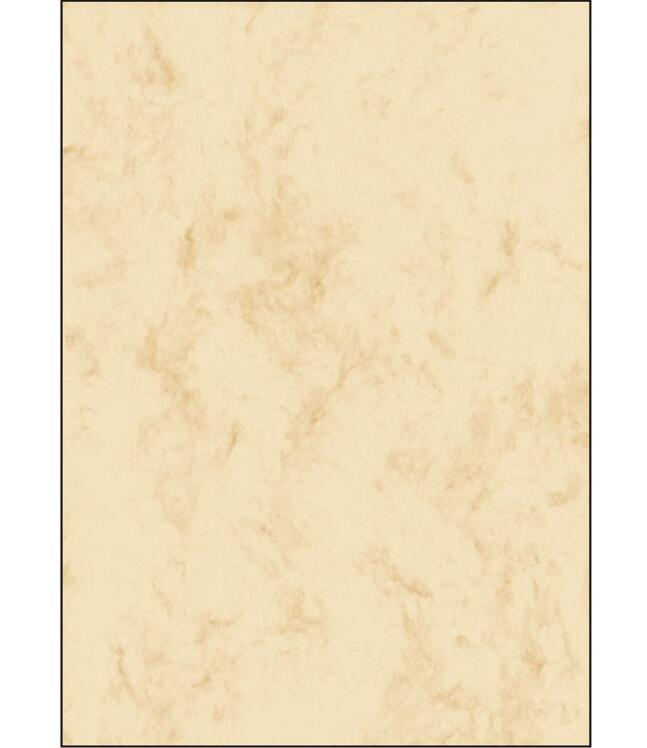 sigel Motivpapier Marmor beige DIN A4 90 g/qm - 100 Blatt