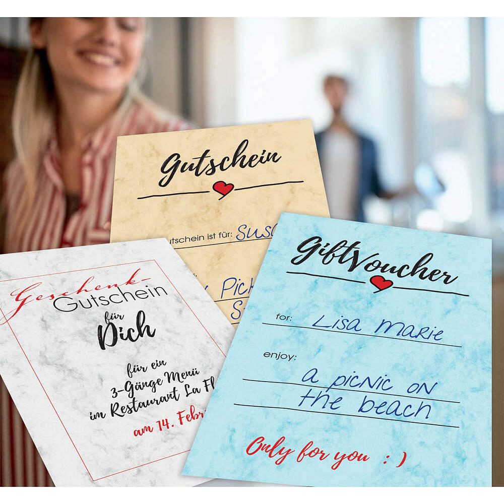 sigel Motivpapier Marmor beige DIN A4 90 g/qm - 100 Blatt