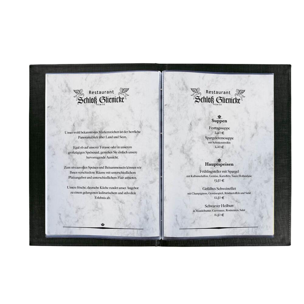 sigel Briefpapier DIN A4 200g/qm Marmor grau - 50 Blatt