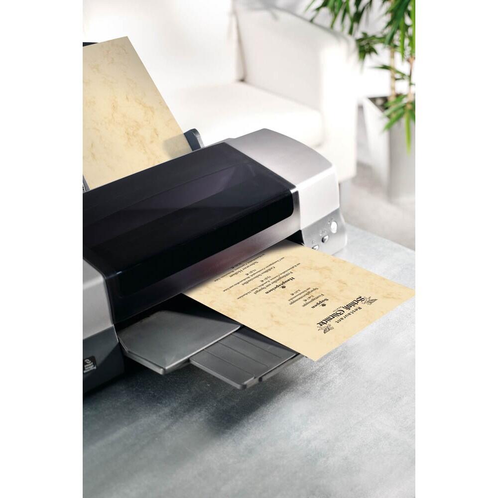 sigel Briefpapier Marmor beige DIN A4 200 g/qm - 50 Blatt