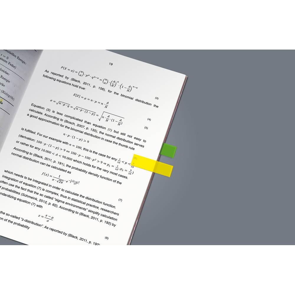 sigel Haftmarker farbsortiert - 4 x 50 Streifen
