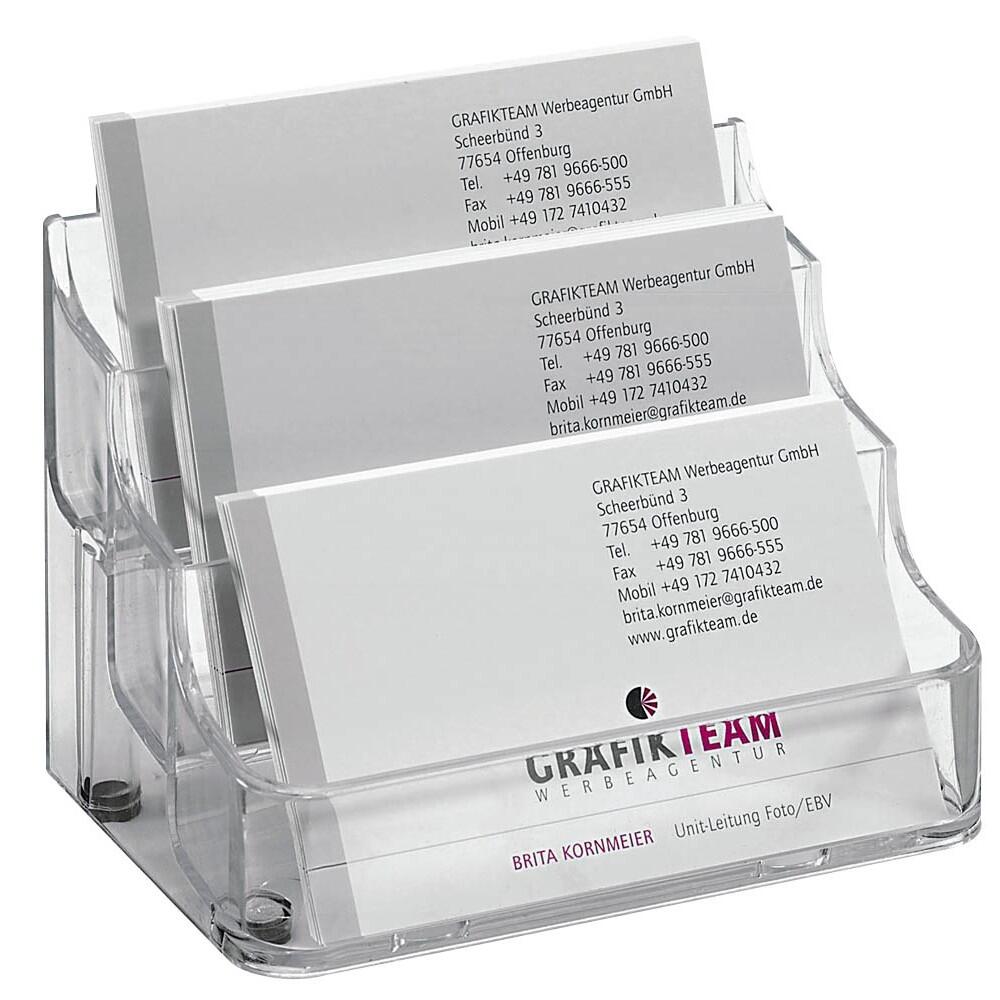 sigel Visitenkartenhalter - glasklar