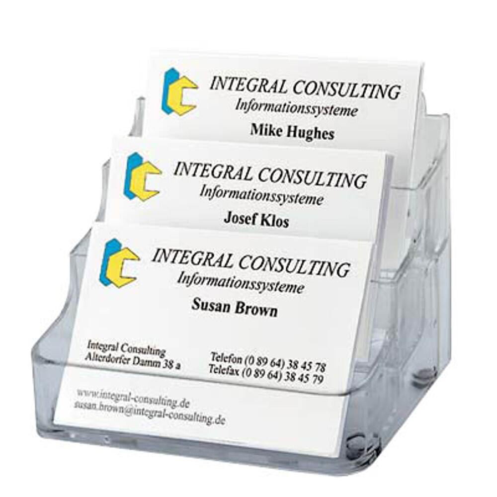 sigel Visitenkartenhalter - glasklar