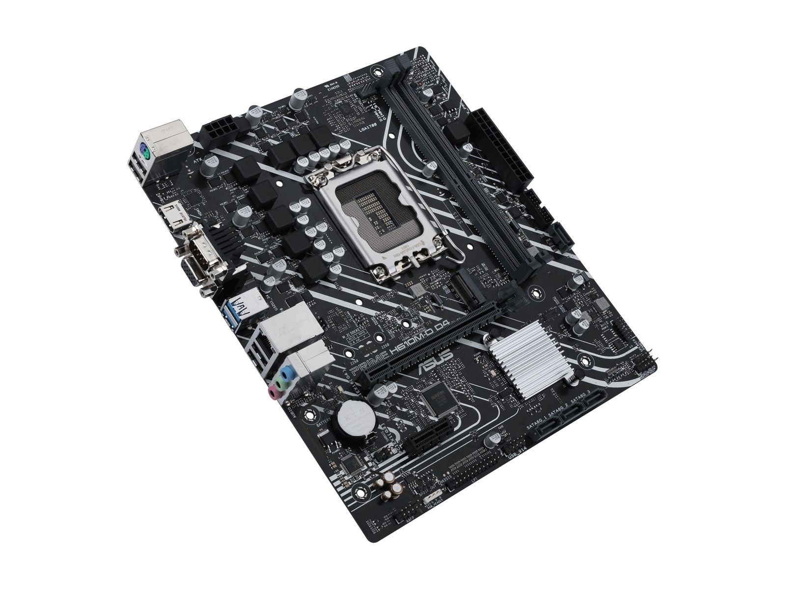 ASUS PRIME H610M-D D4 Mainboard - Intel H610 - Intel LGA1700 socket - DDR4 RAM - Micro-ATX