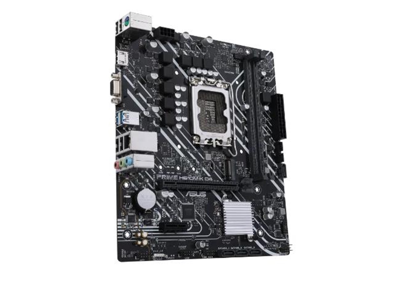 ASUS PRIME H610M-K D4 Mainboard - Intel H610 - Intel LGA1700 socket - DDR4 RAM - Micro-ATX