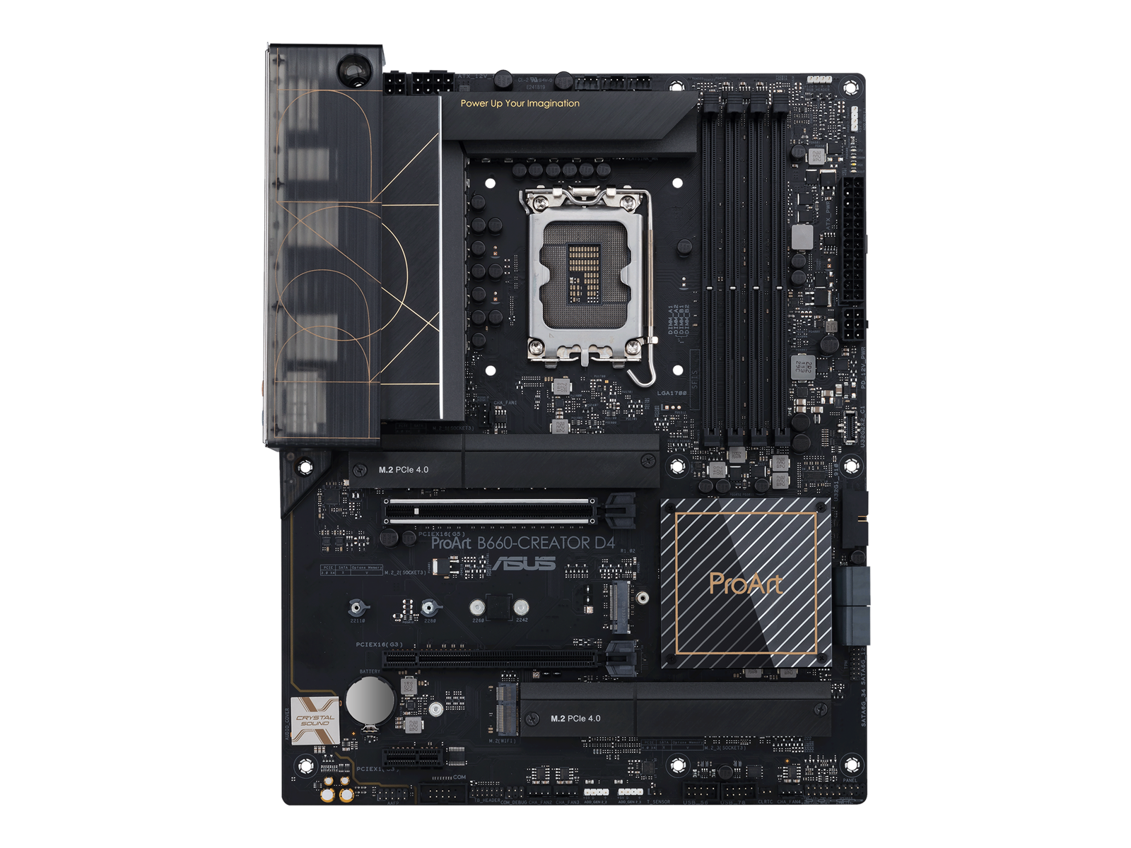 ASUS PROART B660-CREATOR D4 Mainboard - Intel B660 - Intel LGA1700 socket - DDR4 RAM - ATX