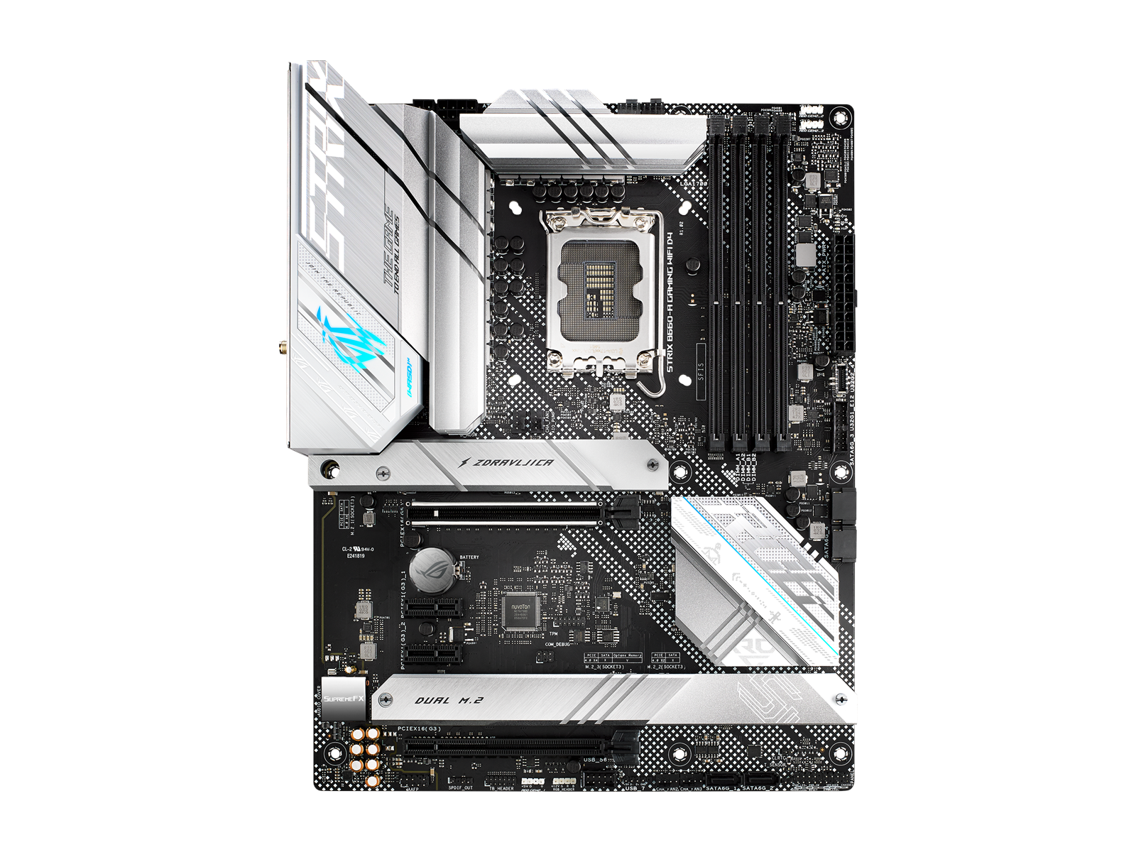 ASUS ROG STRIX B660-A GAMING WIFI D4 Mainboard - Intel B660 - Intel LGA1700 socket - DDR4 RAM - ATX