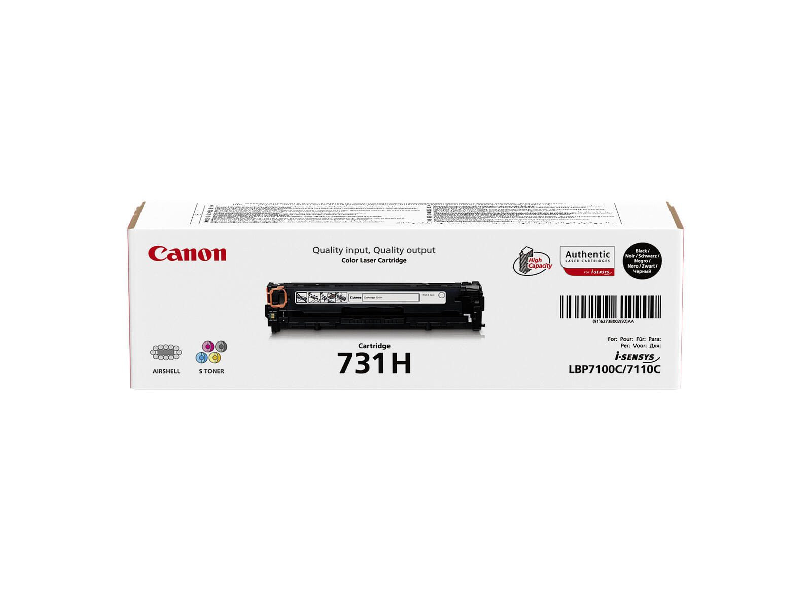 Canon Original Toner 731H schwarz hohe Kapazität 2.400 Seiten (6273B002)