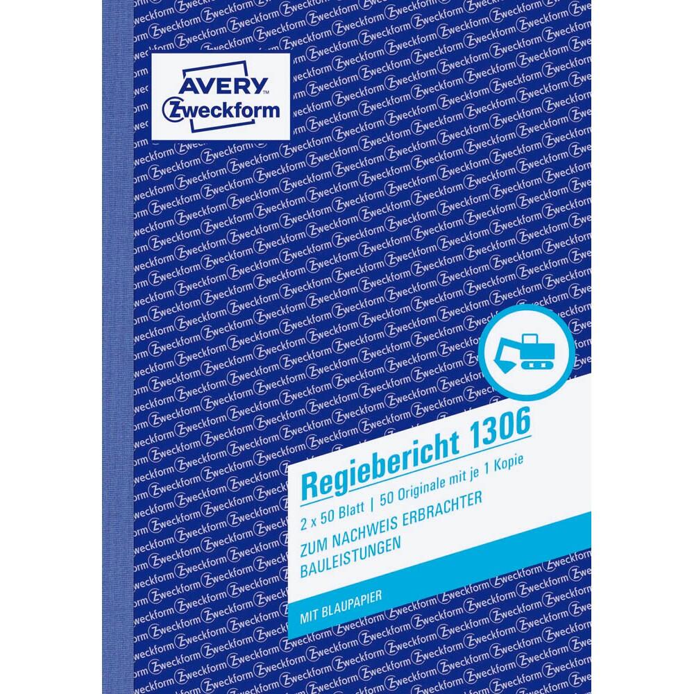 AVERY Zweckform Regiebericht Formularbuch - 1306