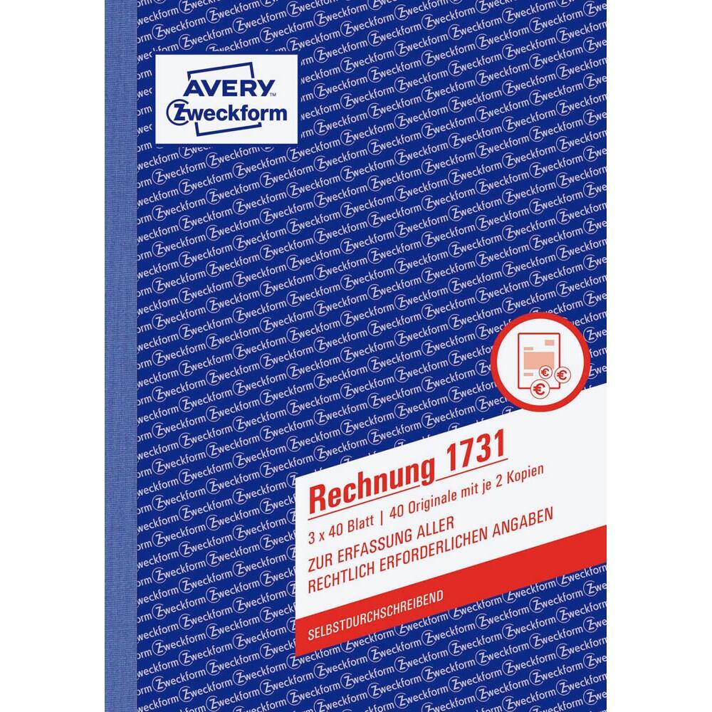 AVERY Zweckform Rechnung Formularbuch 1731