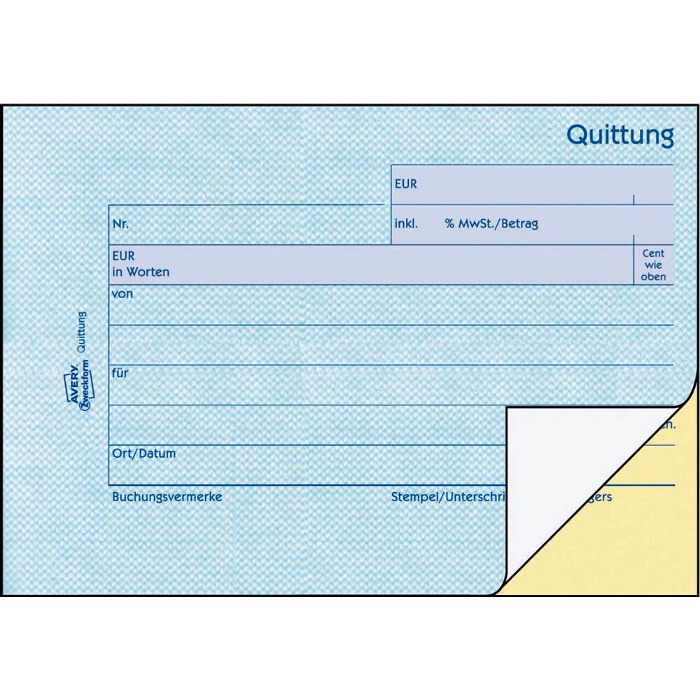 AVERY Zweckform Quittung 1736