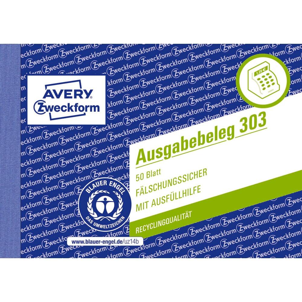 AVERY Zweckform Ausgabebeleg Formularbuch 303 - 1 x 50 Blatt