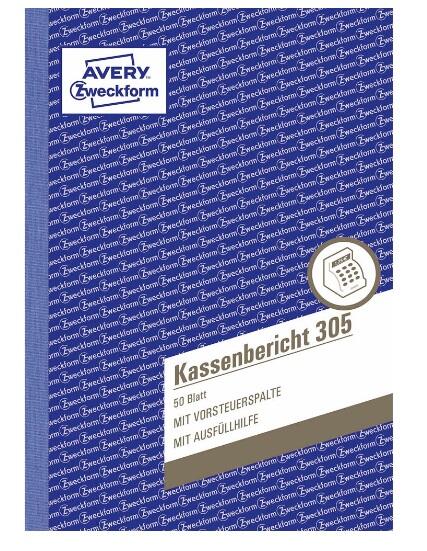 AVERY Zweckform Kassenbericht 305