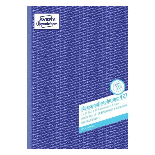 Avery Zweckform Kassenabrechnung A4 - 2x 50 Blatt