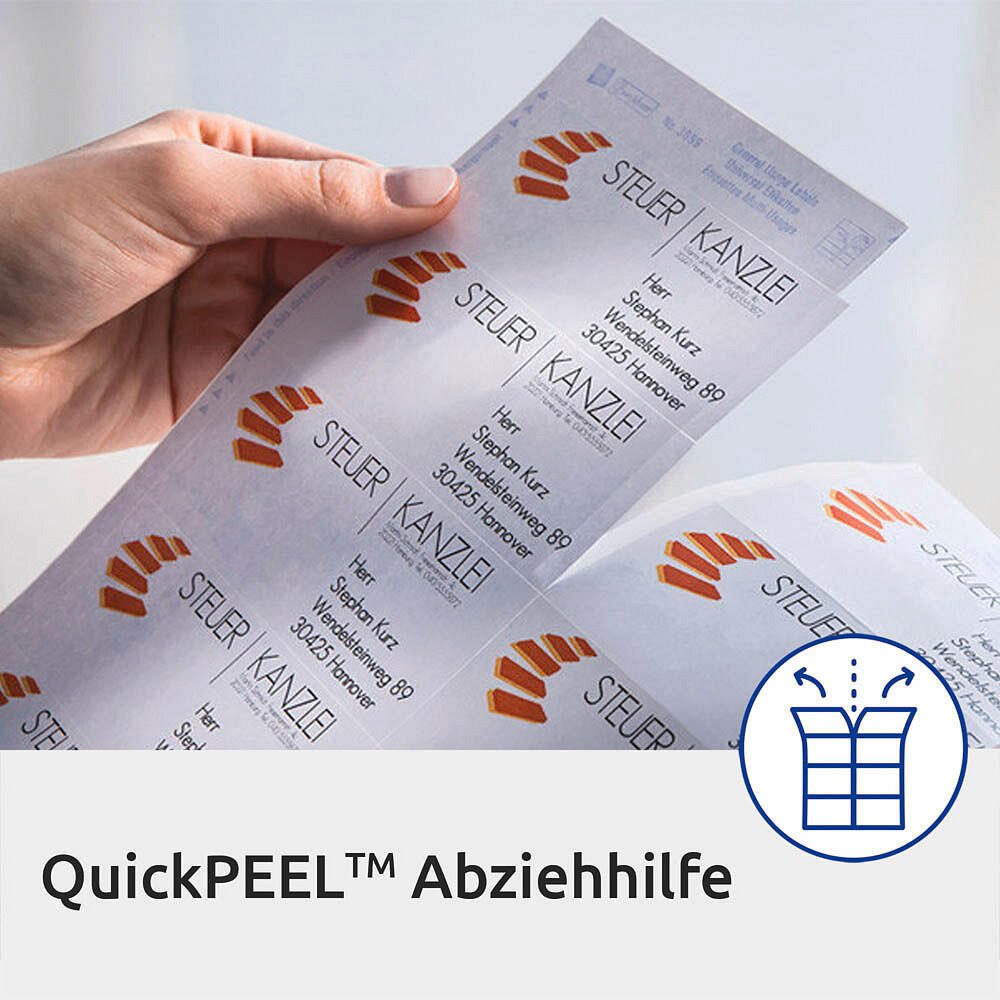 AVERY Zweckform Etiketten 4781 weiß 97,0 x 42,3 mm - 360 Stück