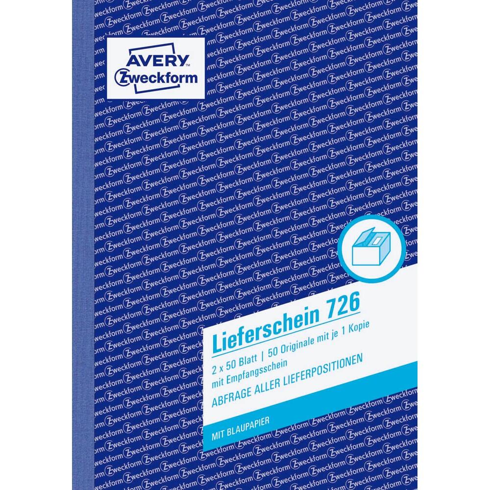 AVERY Zweckform Lieferschein mit Empfangsschein 726