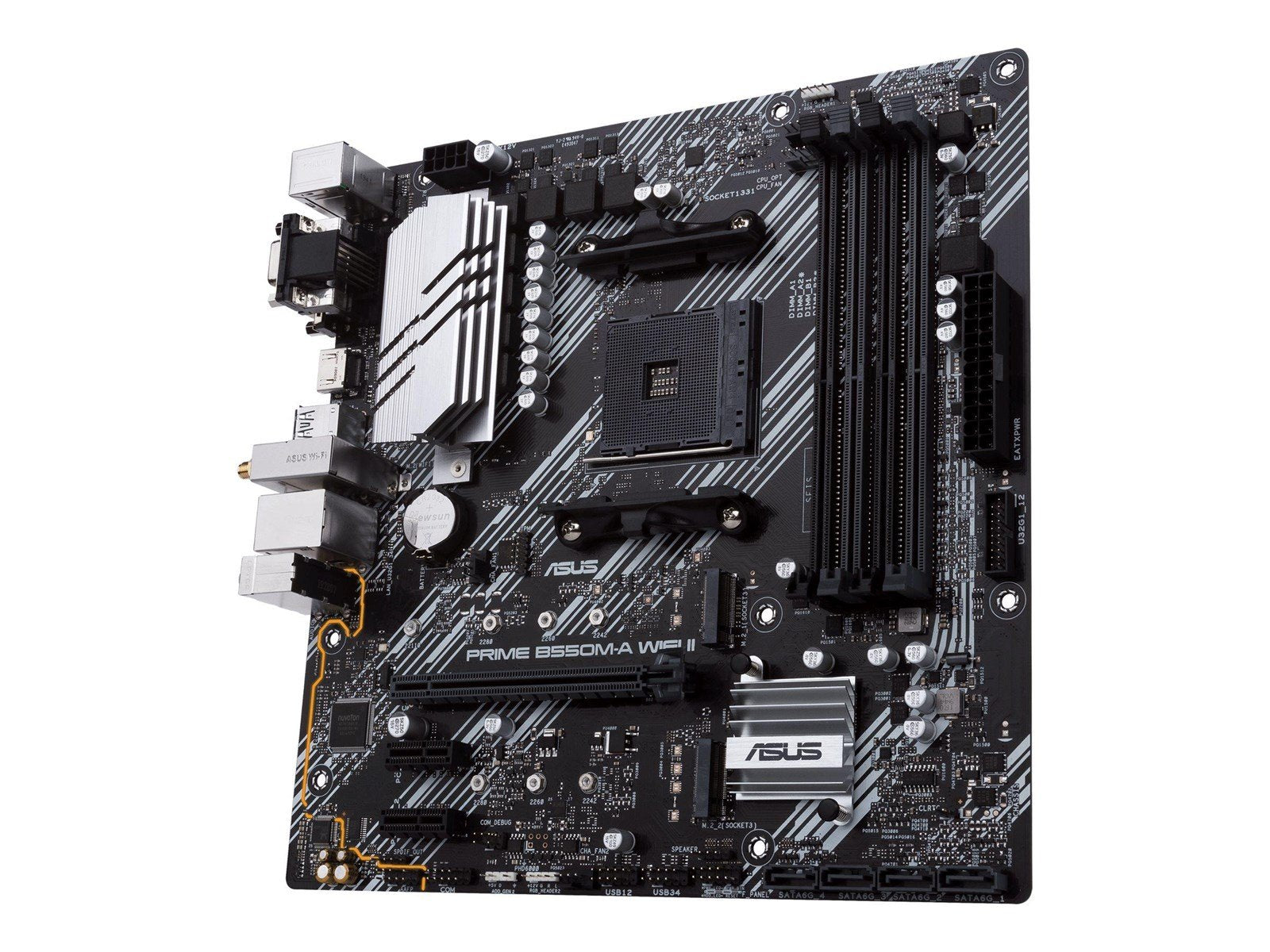 ASUS PRIME B550M-A WIFI II Mainboard - AMD B550 - AMD AM4 socket - DDR4 RAM - Micro-ATX