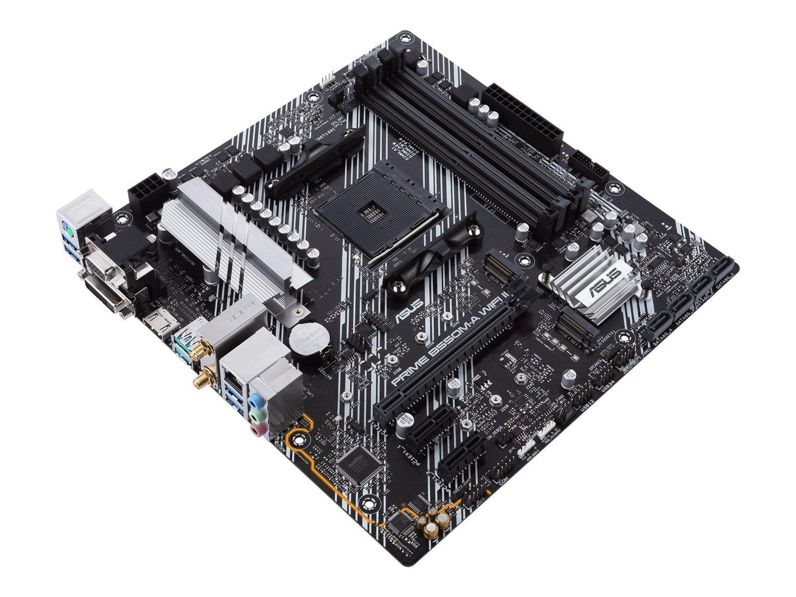ASUS PRIME B550M-A WIFI II Mainboard - AMD B550 - AMD AM4 socket - DDR4 RAM - Micro-ATX