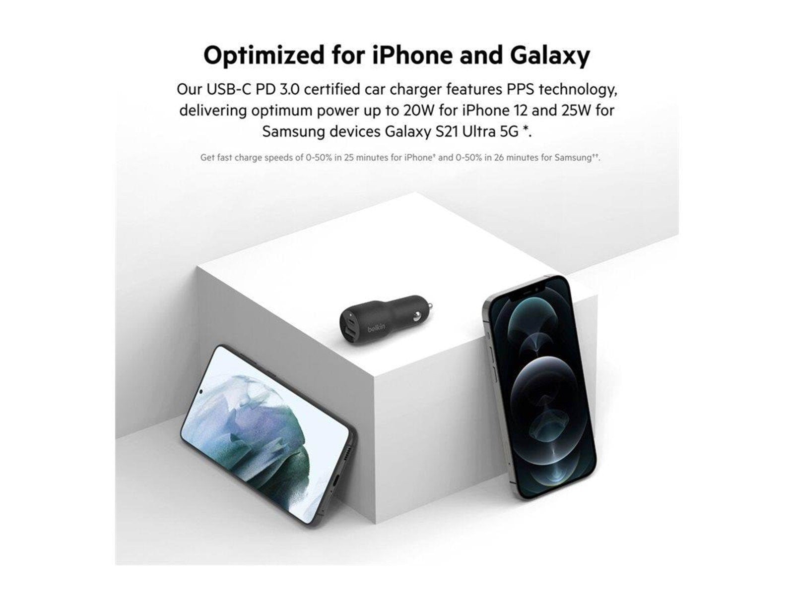 Belkin BOOST UP Dual Car Charger with PPS 37W