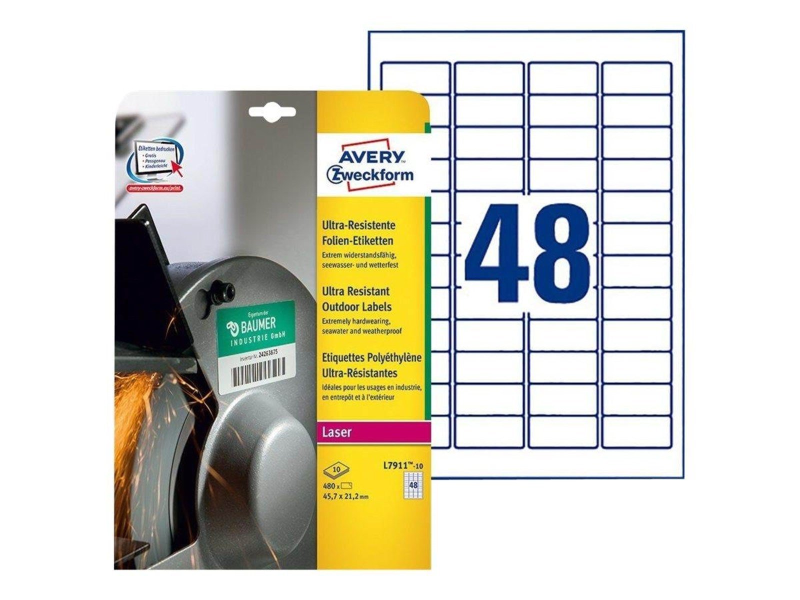 Avery Zweckform Ultra-Resistant Labels