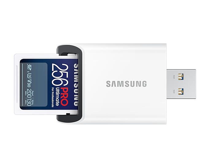 Samsung PRO Ultimate MB-SY256SB Speicherkarte 256 GB mit USB Kartenleser