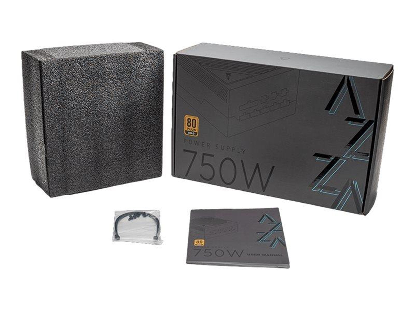 AZZA - power supply - 750 Watt Netzteile - 750 Watt - 120 mm - ATX - 80 Plus Gold zertifiziert