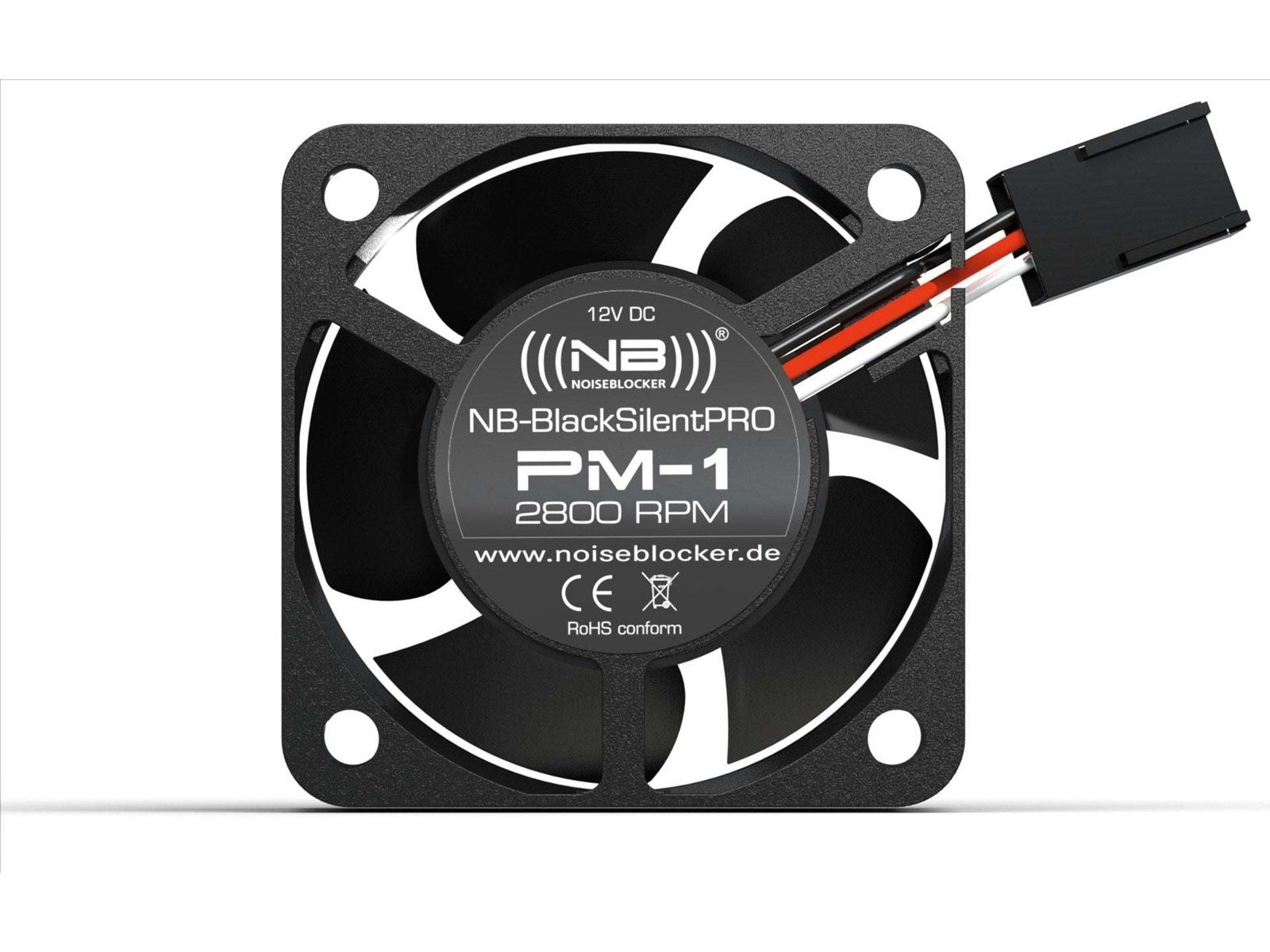 Blacknoise BlackSilent Pro PM-1 - Gehäuselüfter - 40mm - Schwarz - 14 dBA