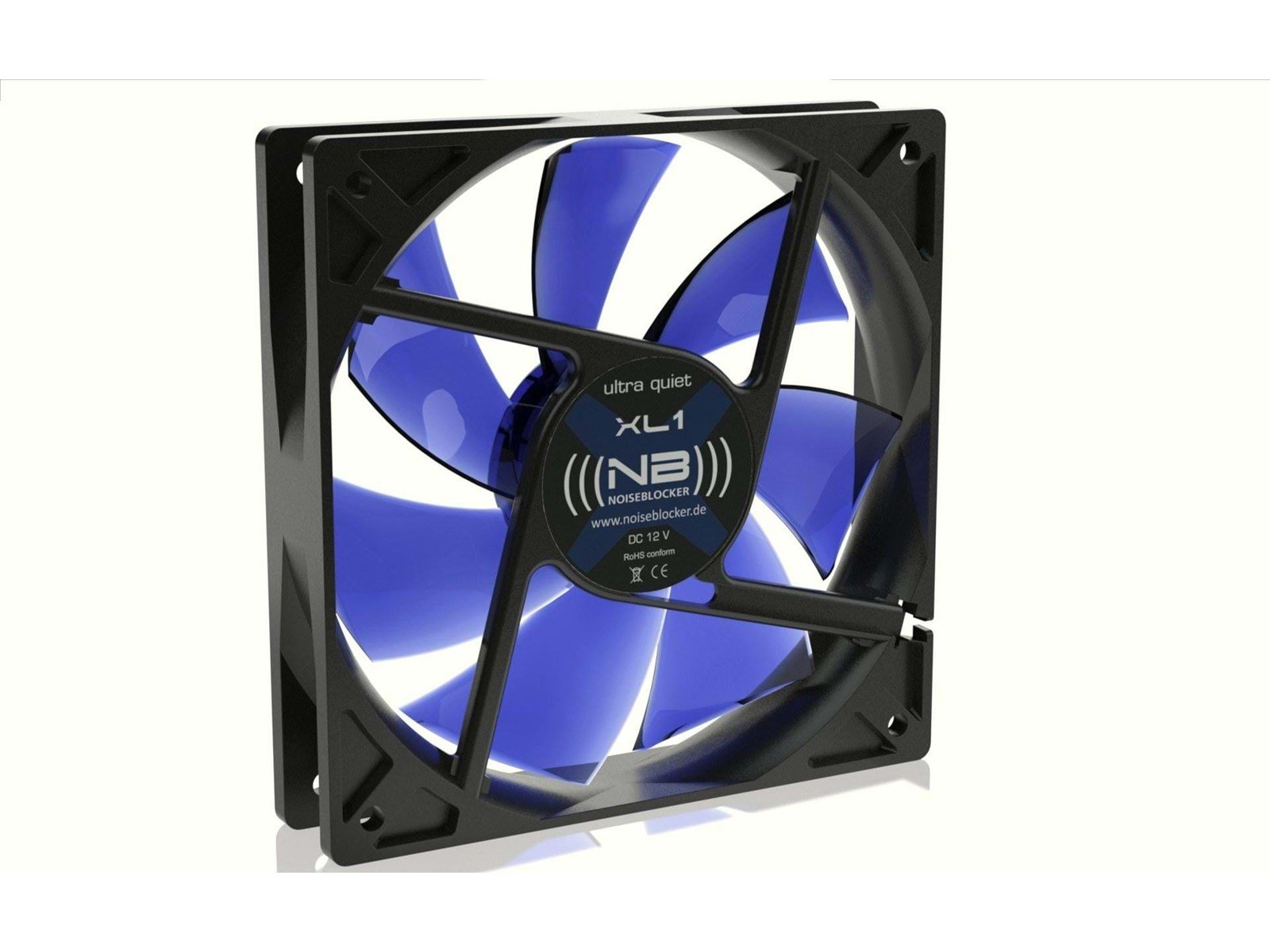 Blacknoise BlackSilentFan XL-P - Gehäuselüfter - 120mm - Schwarz - 31 dBA