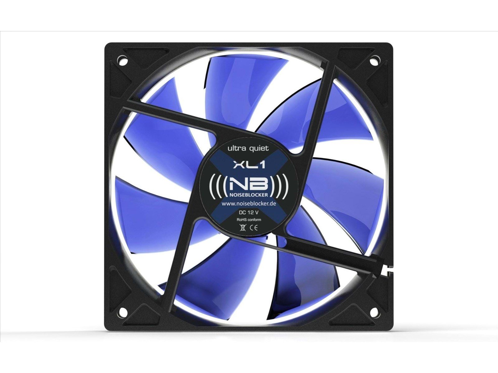 Blacknoise BlackSilentFan XL-P - Gehäuselüfter - 120mm - Schwarz - 31 dBA