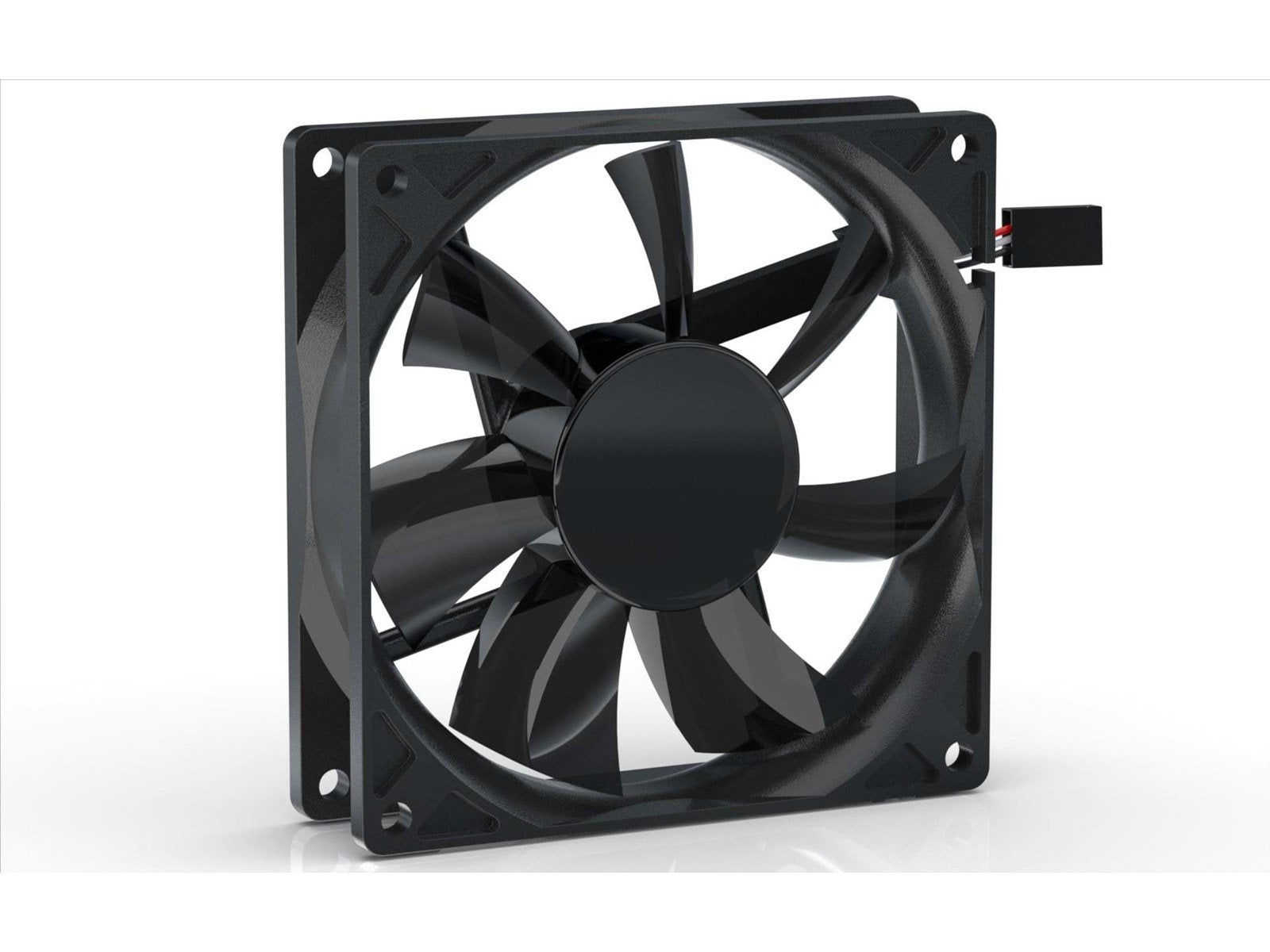 Blacknoise BlackSilent Pro PE-P - Gehäuselüfter - 92mm - Silber - 20 dBA