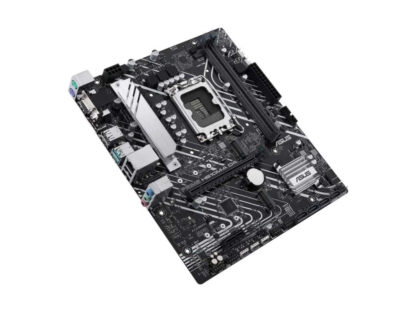 ASUS PRIME H610M-A D4-CSM Mainboard - Intel H610 - Intel LGA1700 socket - DDR4 RAM - Micro-ATX